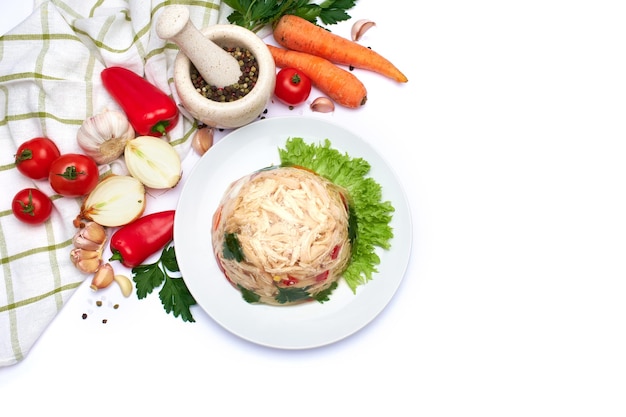 Talerz domowego jedzenia